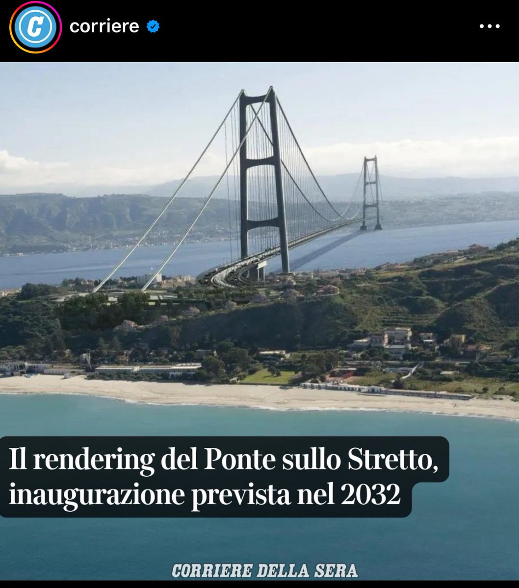 CutyGiuly's tweet photo. Perciò se ho capito bene nel 2032 ci sarà l’inaugurazione del rendering , del ponte sullo stretto #festa https://t.co/XVtLXtQ7kK