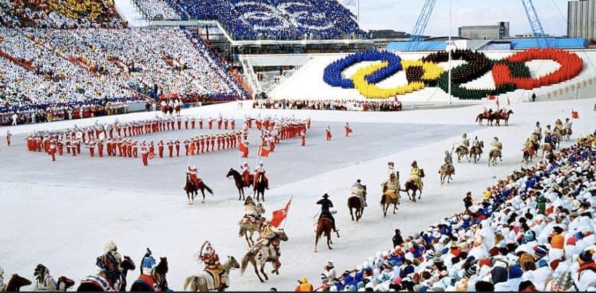 What a thrill it was 36 years ago, February 13th, 1988! I performed in the Opening Ceremonies of the Calgary Winter Olympics. Also, given I wore red in the ‘Olympic Circles Choir’ as seen in this photo and yesterday was Valentines Day I thought I would share. Cheers ❤️