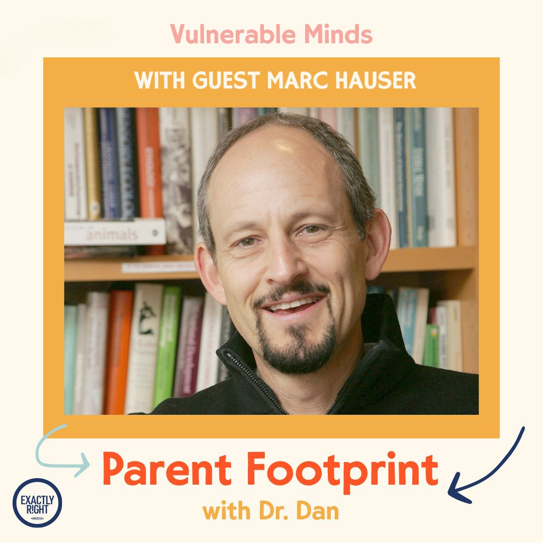 NEW EP: Marc Hauser, PhD (neurobiologist, former professor at Harvard University) about his book Vulnerable Minds: The Harm of Trauma and The Hope of Resilience and Risk-Eraser (founded by Marc to help at-risk kids lead healthier lives). @exactlyright podcasts.apple.com/us/podcast/vul…