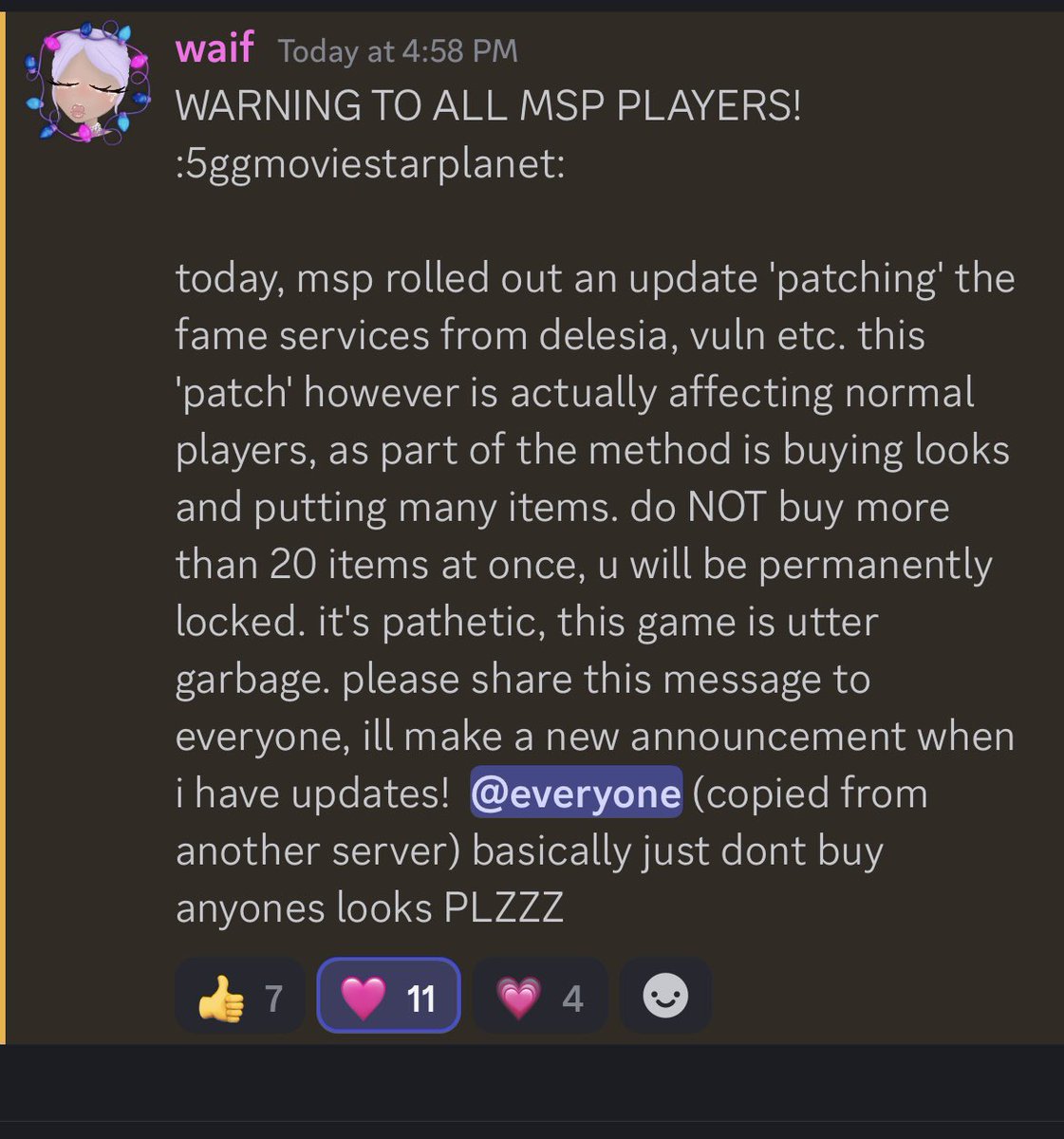 EvelynMsp_'s tweet image. ‼️ PLEASE READ ‼️
I know a lot of us do twin looks, but I would hold off for a few days until things are figured out. Please be safe and don’t get banned 🩷