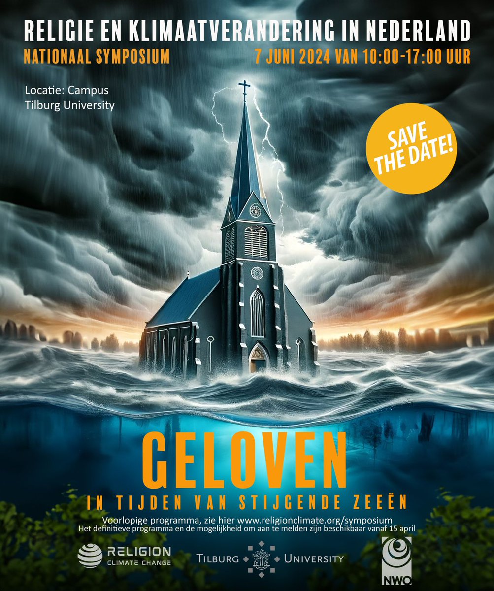 We nodigen u van harte uit voor het symposium 'Religie en Klimaatverandering in Nederland'. Tijdens dit symposium gaan de vier onderzoekers van 'Religie en Klimaatverandering' in op de rol van religieus vocabulaire in het Nederlandse klimaatdebat.  religionclimate.org/nl/symposium