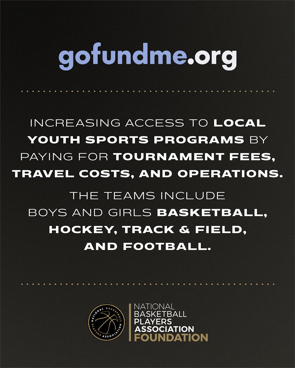 The NBPA Foundation is celebrating 2024 #NBAAllStar Weekend by awarding $50K in grants to Indiana-based organizations supporting local youth sports leagues and mental health services for young boys and men of color.

⭐️ <a href="/voicescorp/">VOICES | Trauma Informed Care</a>
⭐️ <a href="/gofundme/">GoFundMe</a>