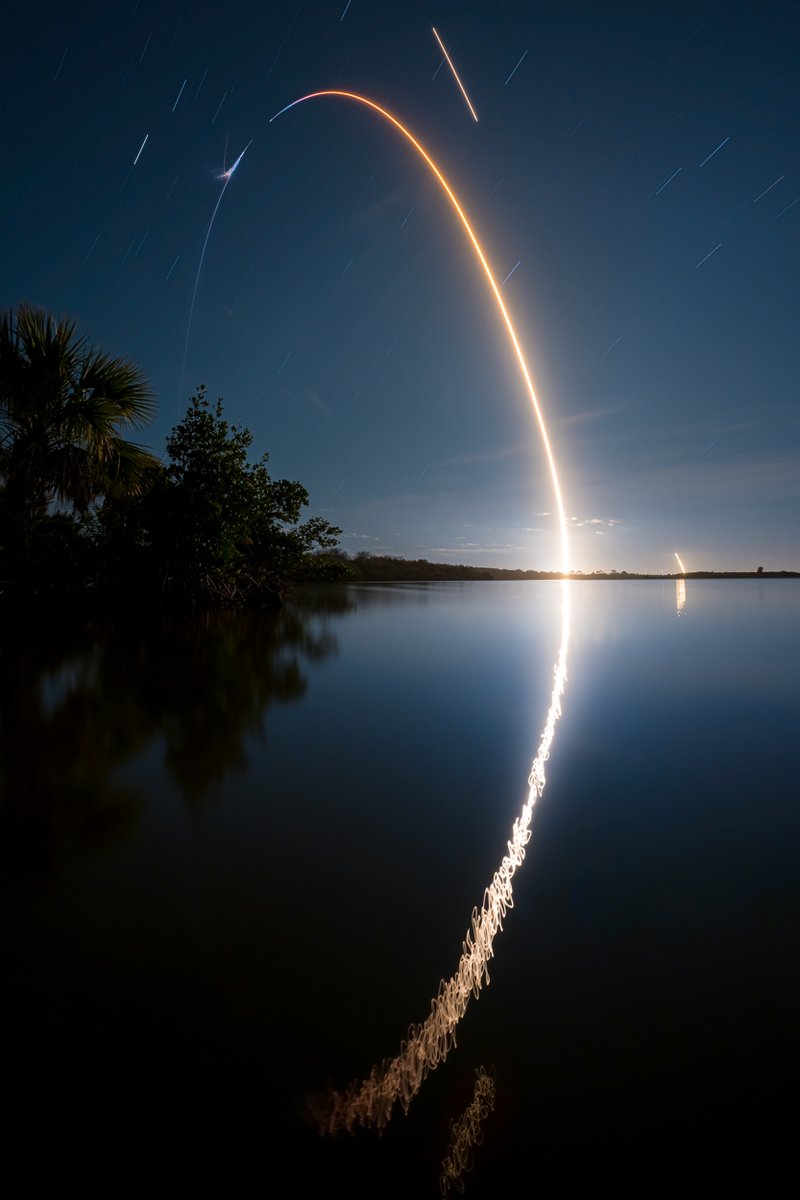 johnkrausphotos's tweet photo. Great to see two Falcon 9 launches within a few hours from the Cape yesterday and this morning!

See photos from all 266 rocket launches I've captured + order prints here → https://t.co/D7nm87W1Zo https://t.co/YQwR6OBbsS