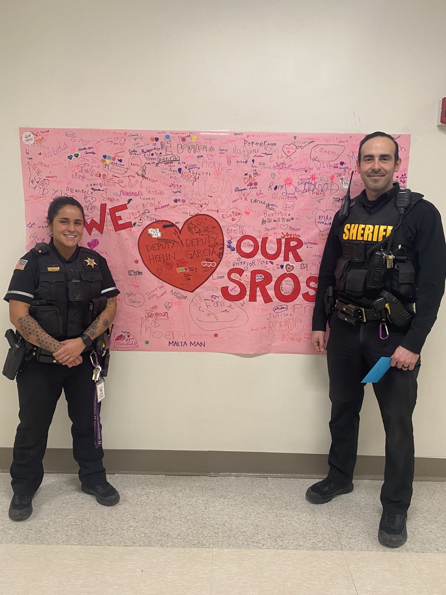 MaltaAveElem's tweet photo. Happy National School Resource Officer Appreciation Day to Deputy Heflin and Deputy Garcia! Thank you for all that you do to keep our school community safe! @BSCSD https://t.co/mD29rQPTb1
