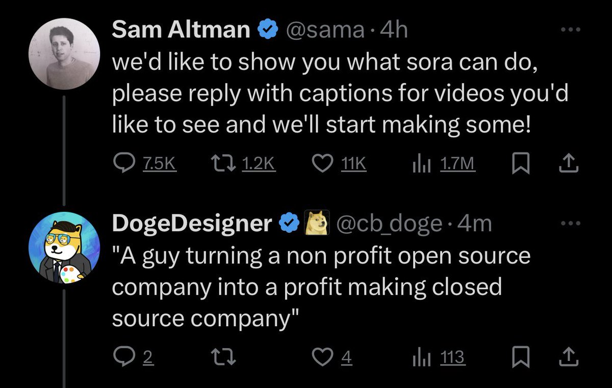 cb_doge's tweet photo. Can't wait for the video, Sam! 🫠 https://t.co/cZf1a5cphy