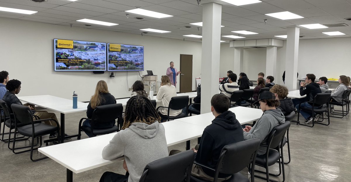 ClarkeDECA's tweet photo. Thank you to Continental and Annandale Millworks for providing excellent industry tours today. #workbaselearning #CTEMonth @CCHSEagle @VirginiaDECA @DECAInc https://t.co/WKDgh0PFzQ