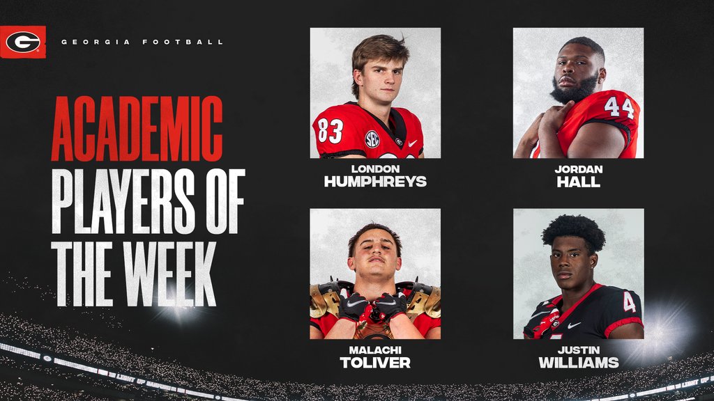 Congratulations to our Academic Players of the Week !! #GoDawgs