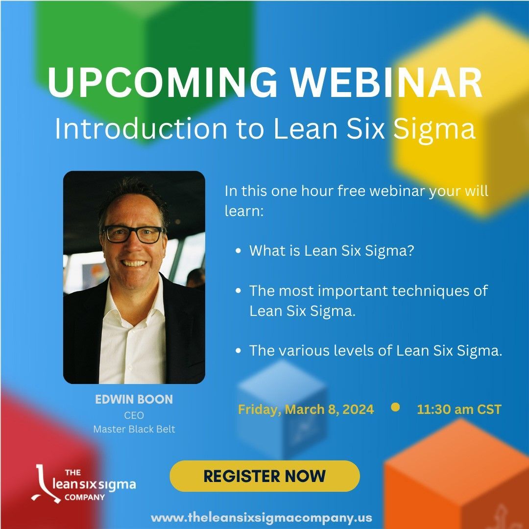 wisquality's tweet photo. Join The Lean Six Sigma Company USA on March 6, 2024 for an Introduction to Lean Six Sigma. Don’t miss out on this great session. Secure your spot today. #LeanSixSigma #ContinuousImprovement #ProcessImprovement #theleansixsigmacompanyusa 
https://t.co/GWvgcVqcr8 https://t.co/vrNw3JUszl