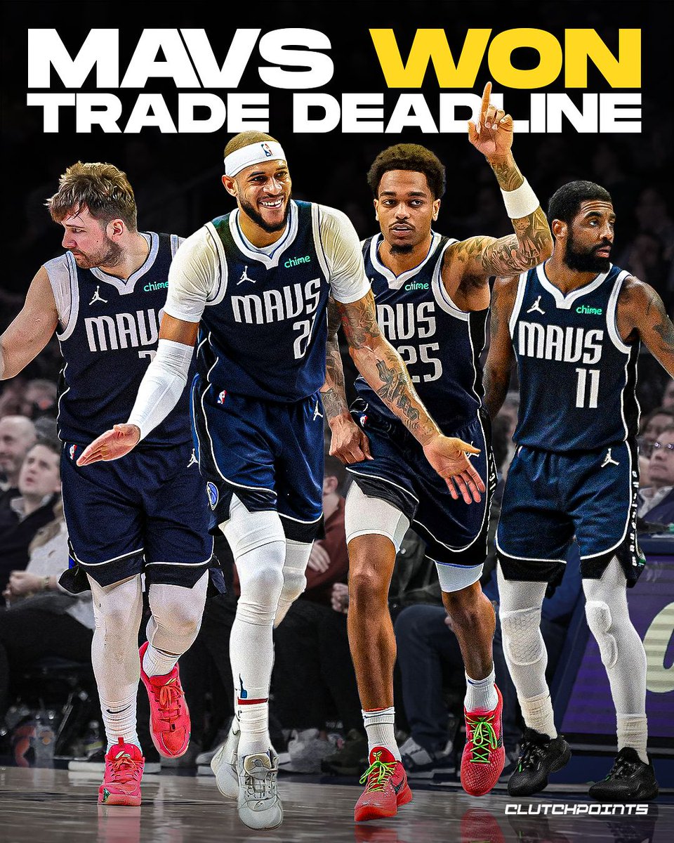ClutchPoints's tweet image. The Mavs' goal for the trade deadline was clear: add size and defense to complement Luka and Kyrie's offensive game.

With PJ Washington and Daniel Gafford, that's exactly what they got, and it made an instant impact.

For the season, Mavs are:

🔸 19th in defensive rating
🔸…