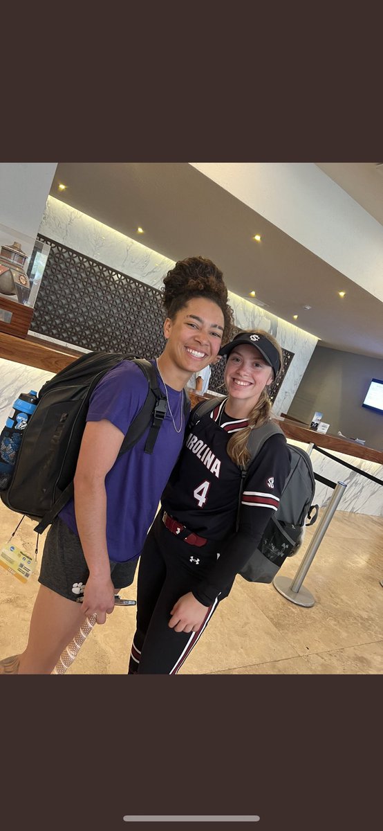 rodeo_sb's tweet photo. Now that’s a combo!!!  Two of the most amazing athletes to have ever played in the @FGCLsoftball! 
#rodeo https://t.co/VdruMS5vGL