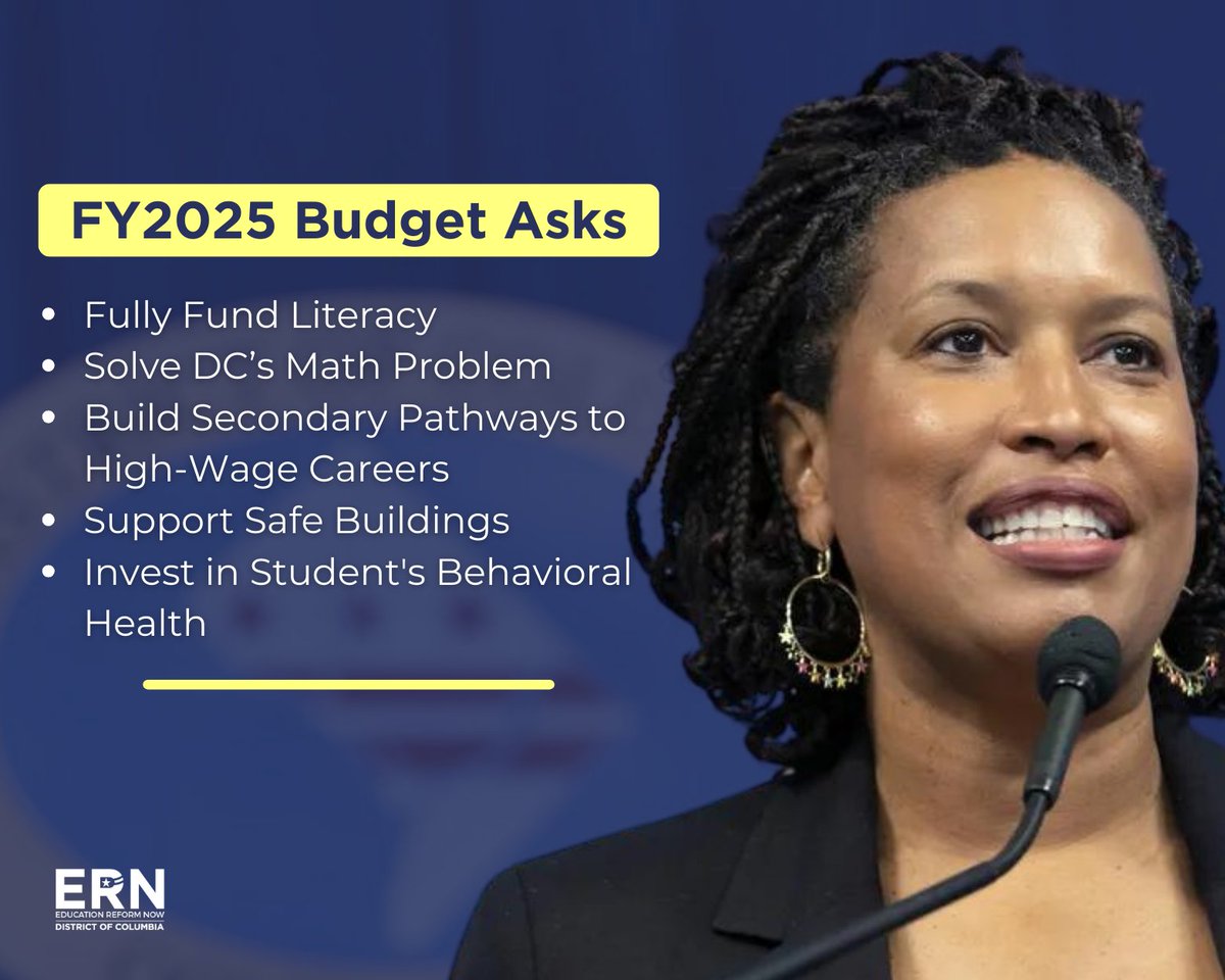 EdReformNowDC's tweet photo. In our #WeeklyWednesday, we shared our letter to @MayorBowser urging investments in evidence-based solutions to meet the academic needs of our students and their educators. Read here: https://t.co/q4RRtSEuW6 https://t.co/C273Tkev1E