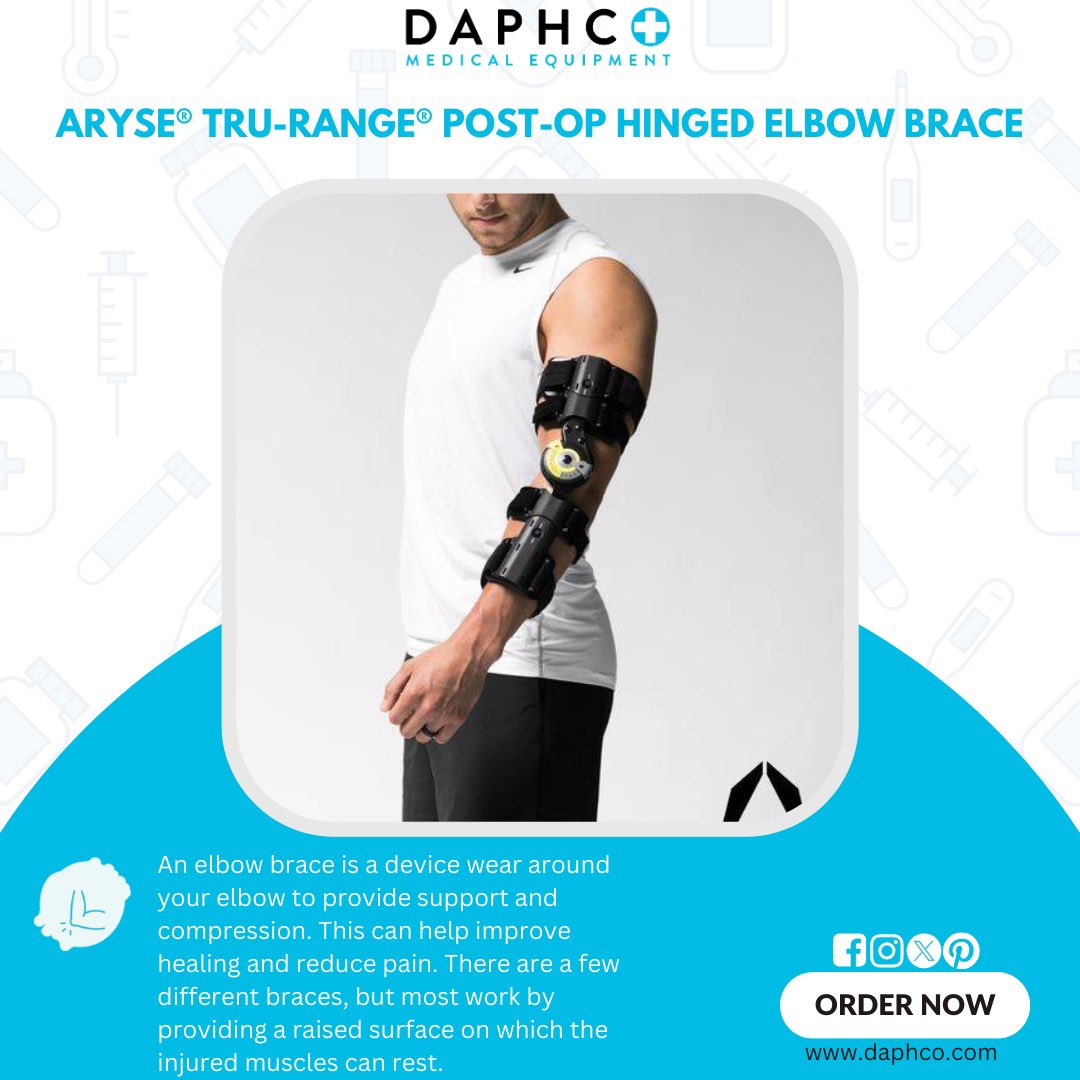 ARYSE® TRU-RANGE® POST-OP HINGED ELBOW BRACE! 🌟 Get the support you need for your elbow injury. Visit our store today!

daphco.com/product/aryse-…

#ElbowBrace 
#elbowpainrelief 
#elbowpain