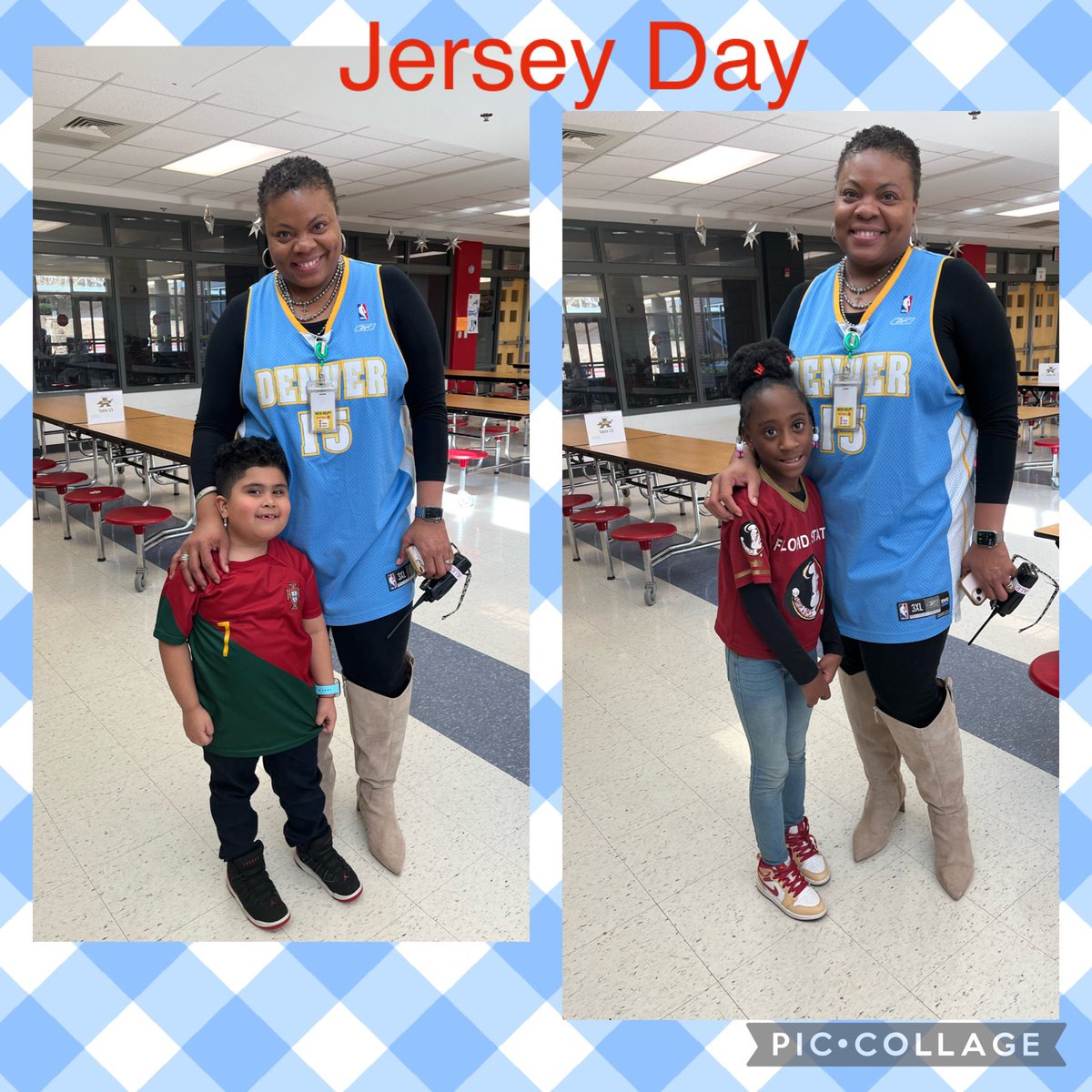 TruesdaleAP's tweet photo. Celebrating Kindness Week @IsonSpringsES. I remembered today was Jersey Day!!! #Comments #WhereAreYourRealClothes #APsDressDown2 😊@LakashaLee @FultonCoSchools @alexbatesedu @kelsedwards1016 https://t.co/BBiPloDpuz