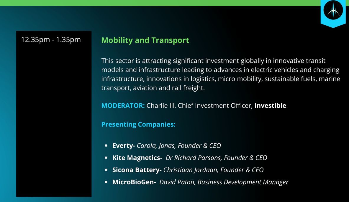 We are thrilled to announce that Kite Magnetics has been selected to present at the 2024 Climate Investor Forum! 

To learn more about the event, visit: buff.ly/49DulLU