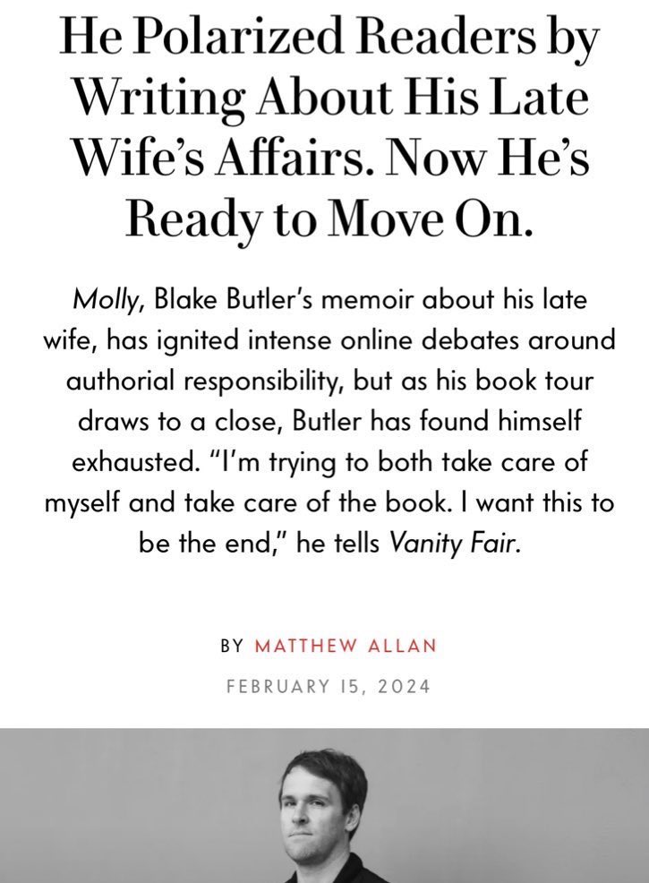 After getting over my initial discomfort about what and who I knew this article might contain, i’m grateful for the way it contextualizes so much & lets things reveal themselves while taking the whole of the project into view. Thank you Matthew Allan vanityfair.com/style/blake-bu…