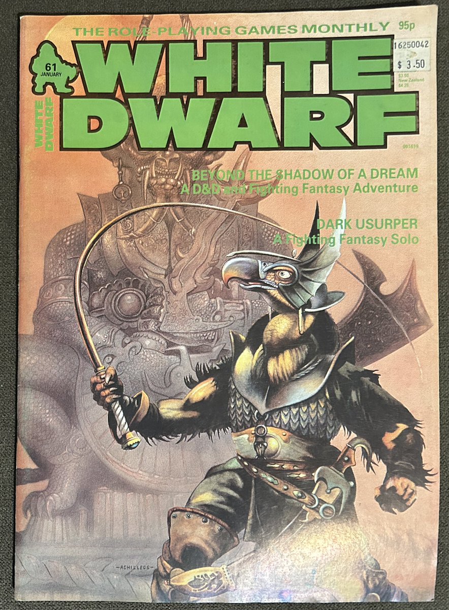 What this in the pages of an old White Dwarf? A #FightingFantasy adventure? Why don’t mind if I do.