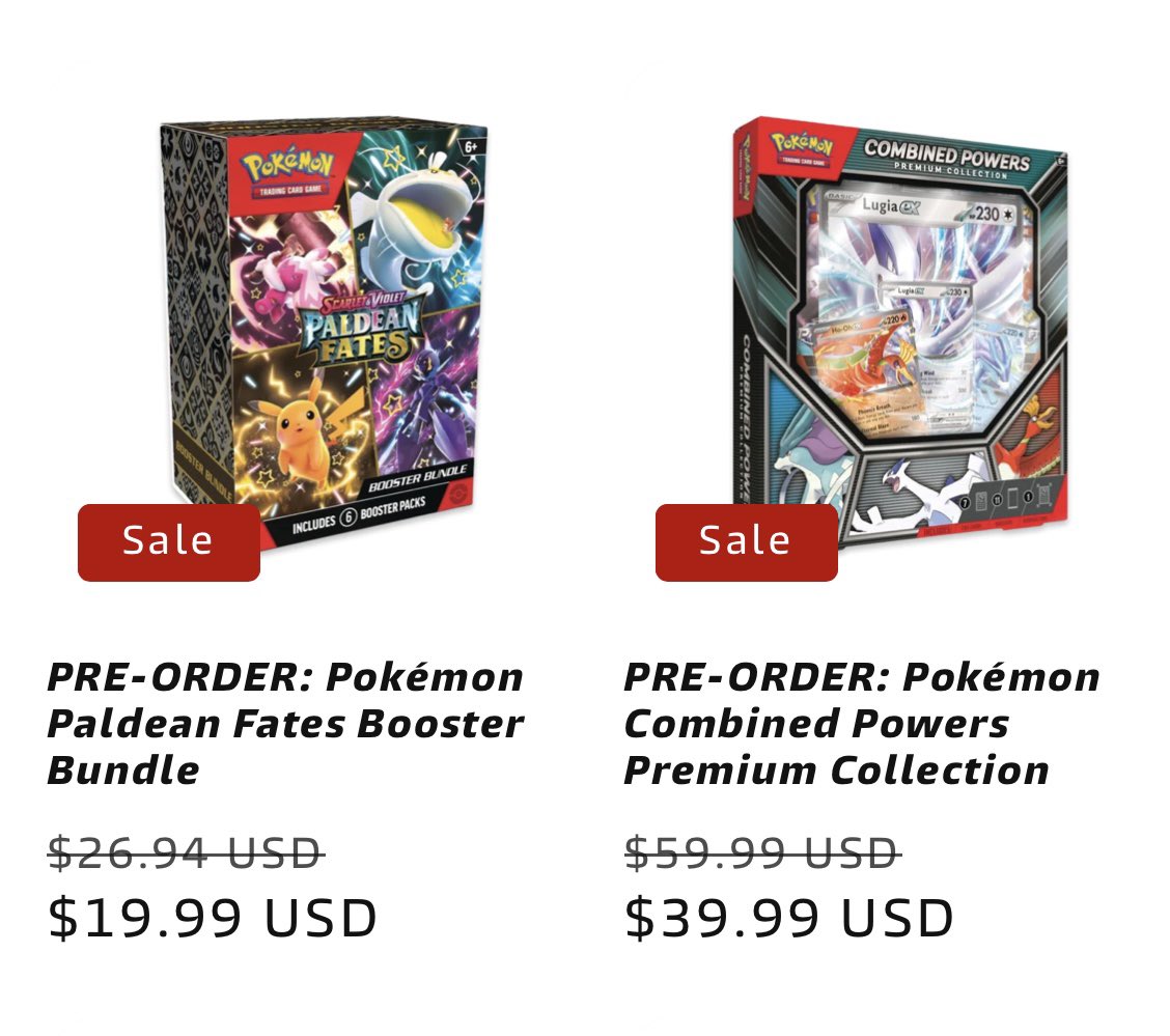 Pick up the newest Pokémon February Released products for nearly Wholesale! 🔥

Combined Powers Boxes are giving me big Gen 2 Nostalgia 😱 

psapikachu.com