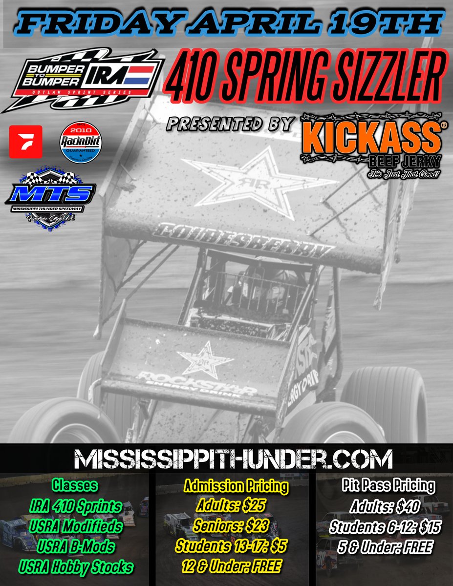 Only 64 days away from kicking off the 2024 season with the Bumper to Bumper @IRA_sprints 410 Spring Sizzler presented by @KICKASSBEEFJERK!