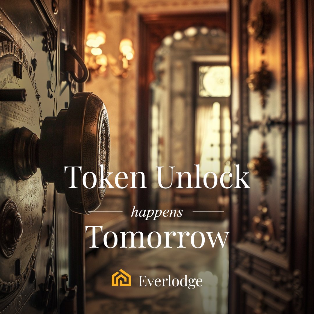 Hello Lodgers! 🎉 

We're thrilled to announce that the $ELDG token unlock and drop is happening tomorrow. 

P.S.: Please be vigilant and beware of scams – remember, admins will never DM you first. 

Stay safe! 
#RWA