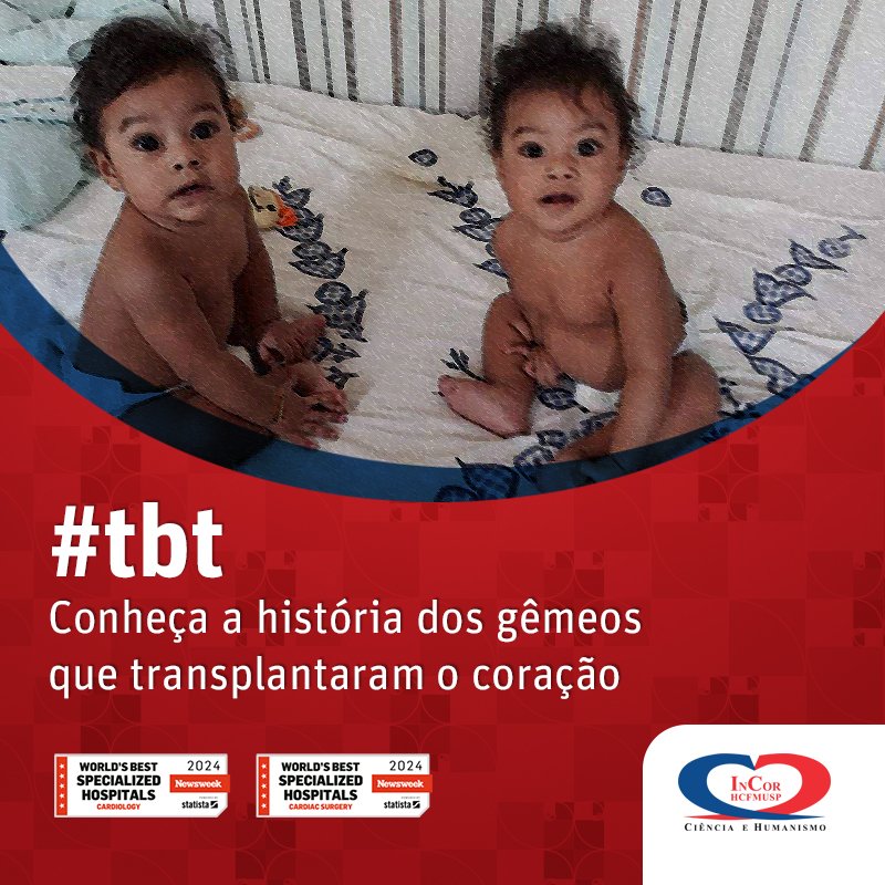 InCor HCFMUSP (@incorhcfmusp) on Twitter photo Há quase 5 anos, a vida dos gêmeos Enzo e Benjamin era transformada para sempre.
Confira essa história emocionante contada em uma reportagem especial do <a href="/showdavida/">Fantástico</a>, que foi ao ar no dia 7 de abril de 2019: glo.bo/3UAKrBU
#InCor #HCFMUSP #FZ #TBT #SomosInCor Há quase 5 anos, a vida dos gêmeos Enzo e Benjamin era transformada para sempre.
Confira essa história emocionante contada em uma reportagem especial do <a href="/showdavida/">Fantástico</a>, que foi ao ar no dia 7 de abril de 2019: glo.bo/3UAKrBU
#InCor #HCFMUSP #FZ #TBT #SomosInCor