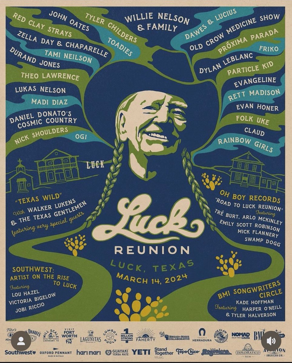 So excited to be a part of the @LuckReunion line up this year! #film #coyote #tour #2024 #love #art #loss #pain #beauty #life #death #tarot #santamuerte #sonora #dylanleblanc #willienelson #willie #luck