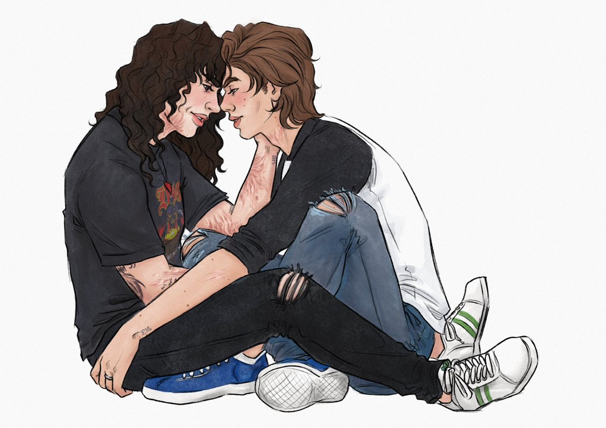 ShinyDirtyCoin's tweet photo. giving married for years energy and Steve likes thieving Eddie’s clothes

(btw this was jan sticker for p*treon gang)

#steddie #steddiefanart https://t.co/exDsO8ELqA