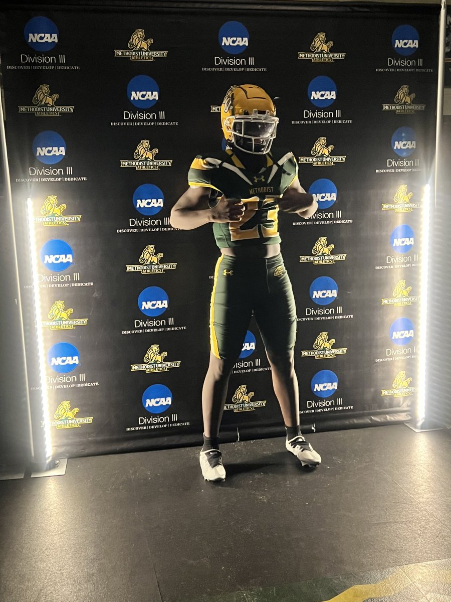 gonder_jordan's tweet photo. After a great visit, I am blessed to receive an offer from @Methodist_FB.  Thank you for the opportunity.  Let’s go!!!!
@_coachcccoleman @CoachKwill @NCHSTROJANS @NCHSTrojanFB @Coach_Santana @CoachE_Morman https://t.co/MeJyAxC0sm