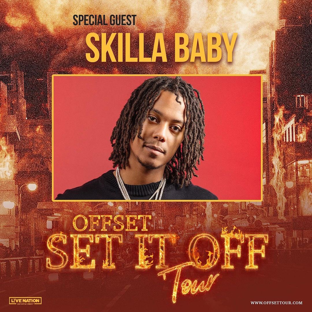 KiariMedia's tweet photo. OFFSET - “SET IT OFF” TOUR

— SPECIAL GUESTS —
#MANGOFOO 
#SKILLABABY
#SLEAZYWORLDGO

GET YOUR TICKETS NOW: https://t.co/3NXXMUlOny https://t.co/ztj0COC60d