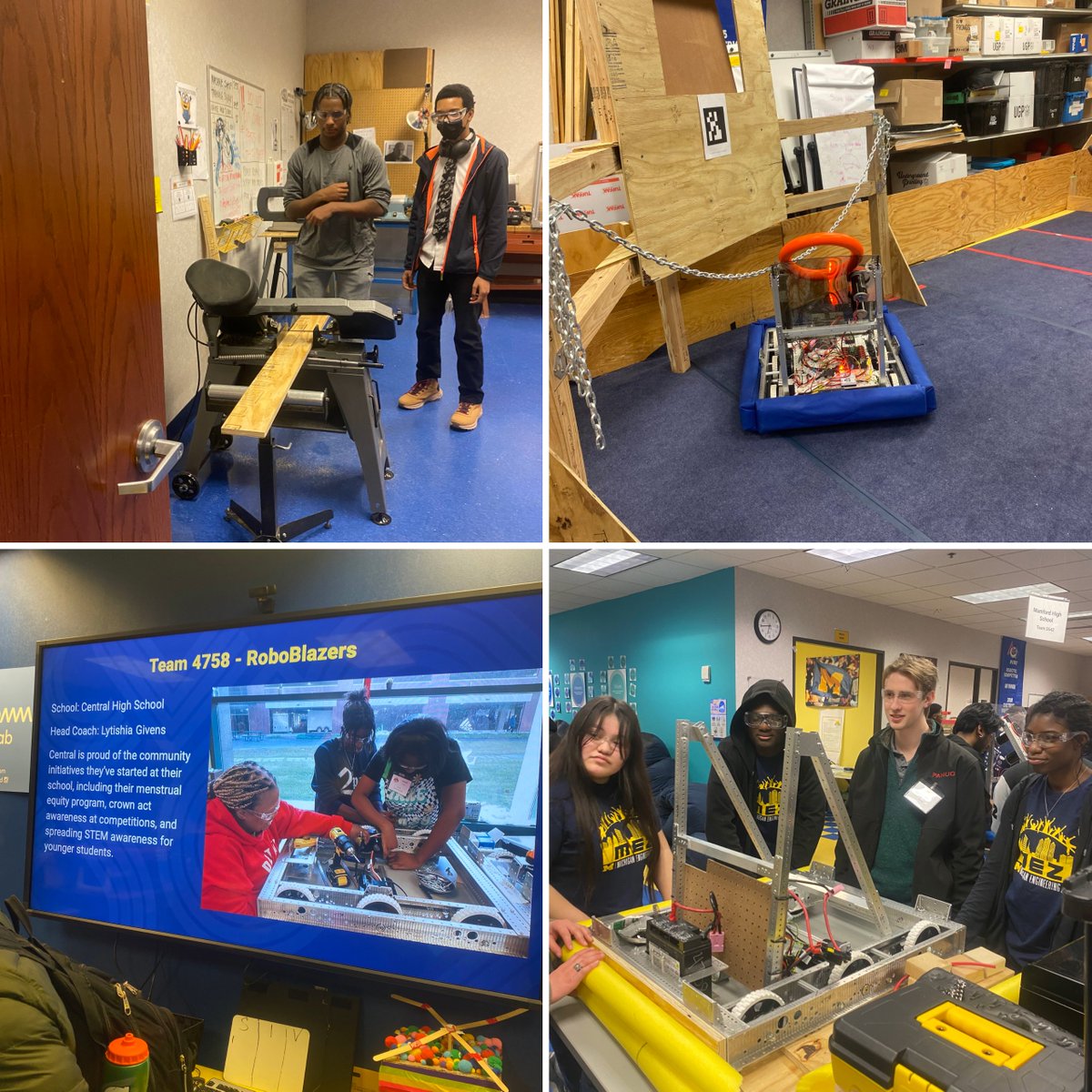 🤖 Team 4758 Roboblazers, led by Lytishia Givens, showcased amazing work at the MEZ Open House! Exciting to see their progress. Can't wait for their final competition in March! 🔧🚀 #RoboTech #MEZOpenHouse #Team4758 <a href="/Detroitk12/">DPSCommunityDistrict</a> <a href="/LaToyiaWebb831/">LaToyia Webb</a>