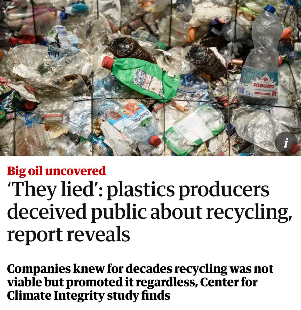 Corporations trashed the planet and shifted the burden to consumers by making up a “recycling” marketing scheme