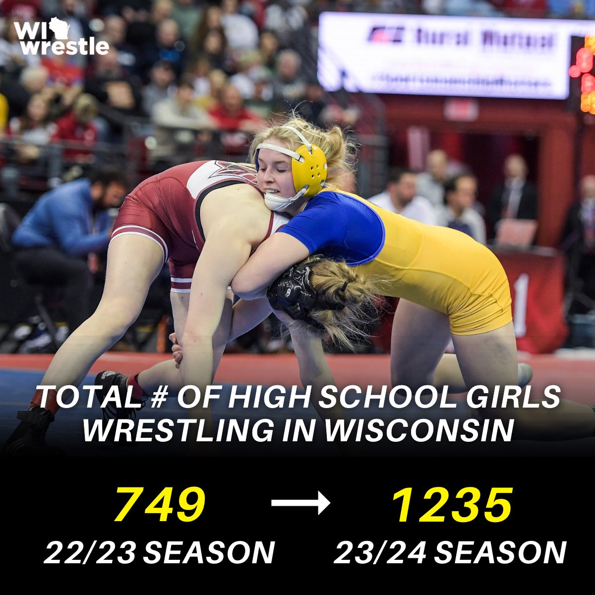 Girls wrestling in the state of Wisconsin is growing rapidly!