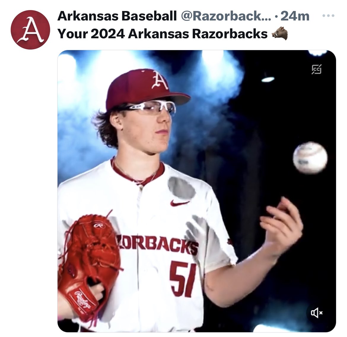 EBRINDLEY's tweet photo. My cousin @WavvyJp, LHP for @RazorbackBSB &amp; @HartselleBSB alum... https://t.co/nhyYtFv1AR