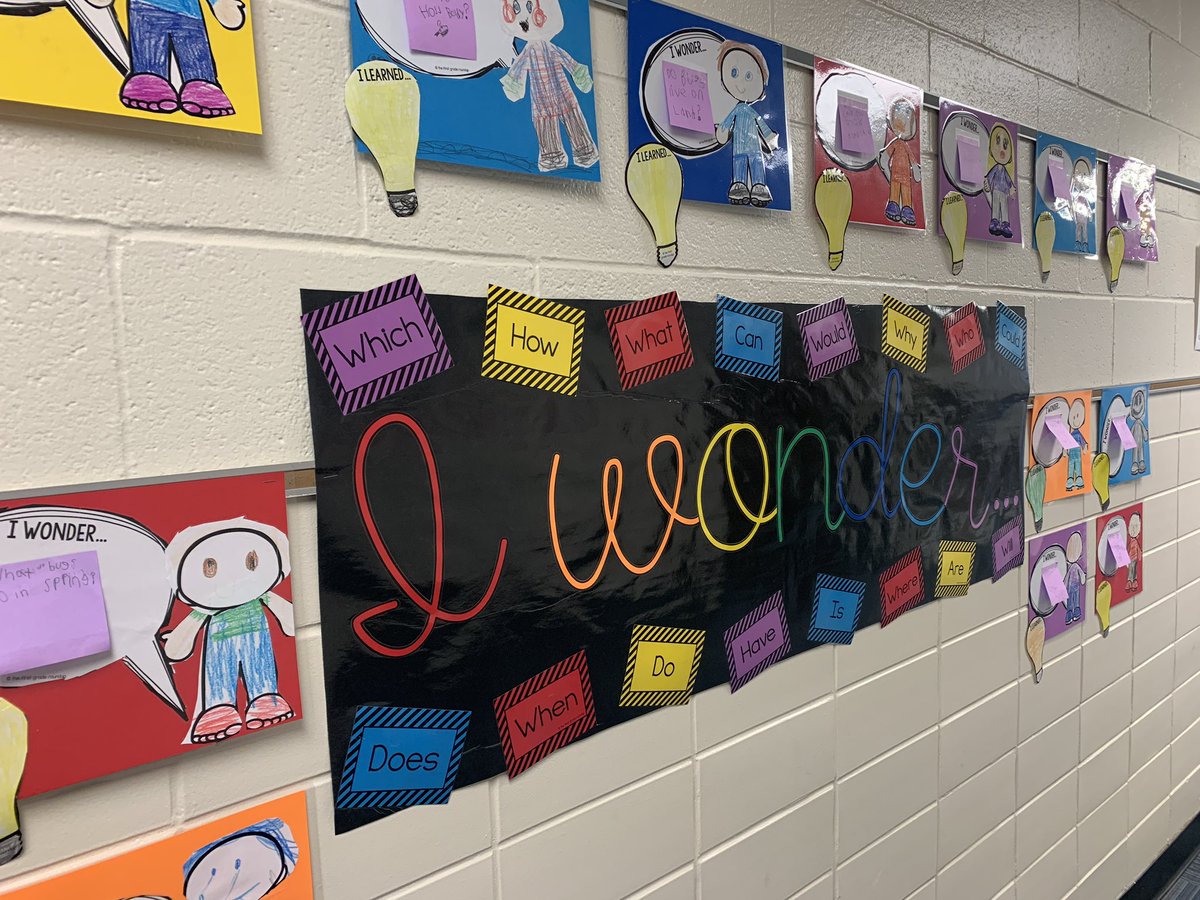 mrsgue1's tweet photo. First grade Wonder Walls always have the best questions! Curiosity+Research=Engagement and Learning! I love it! #HarrisHappenings #1GC @HarrisElem_Prin https://t.co/aeHYpT6LBX