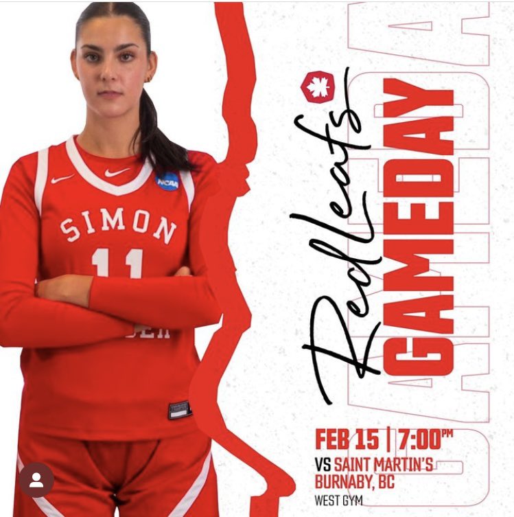 It’s Game Day! Join us at West Gym as we face Saint Martins in our second to last home game of the season!

🆚 Saint Martins 
📍 West Gym at SFU
🕒 7pm Tip Off
📺 Our YouTube Channel