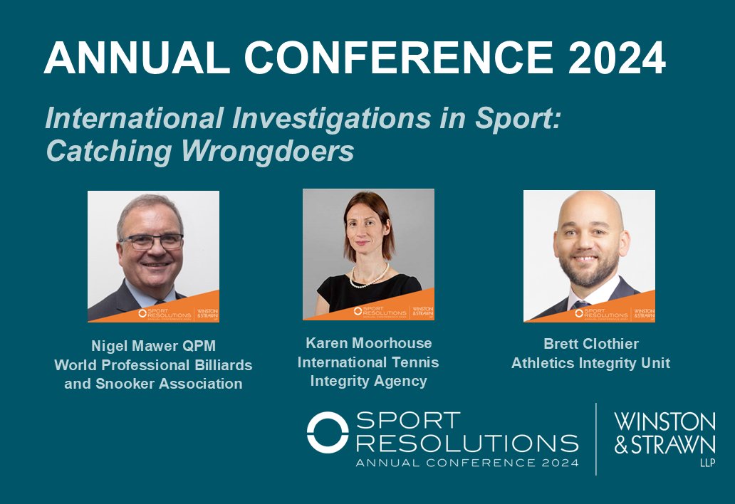 #SportRes2024 SESSION ANNOUNCEMENT | International Investigations in Sport: Catching Wrongdoers The session will focus on the challenges faced by IFs when conducting their inquiries & the steps they take to overcome difficulties to gather evidence > shorturl.at/ckDKS