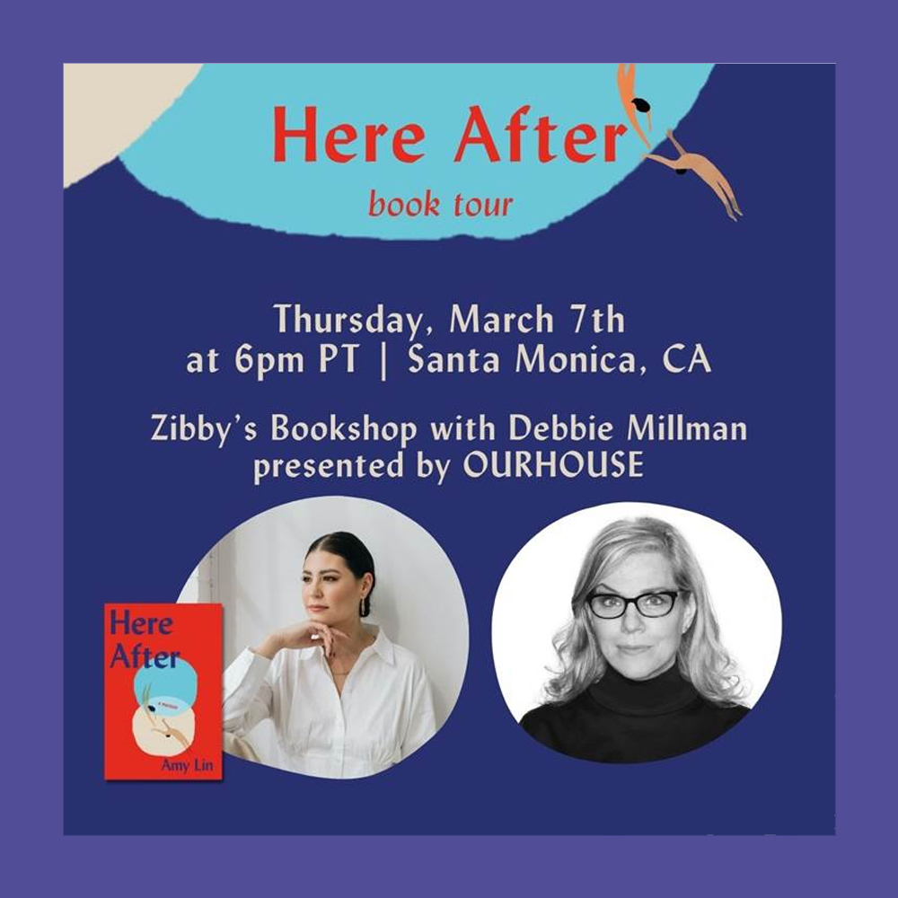 ourhousegrief's tweet photo. Join us March 7th, 6-7pm PST at Zibby's Bookshop with Amy Lin and Debbie Millman! 🥳

We're celebrating Amy Lin's new memoir, "Here After," a journey through love, grief, and resilience. 🌟 Enjoy light drinks, appetizers, and a Q&amp;A session with Amy.

RSVP: https://t.co/NtPbyCrvAZ https://t.co/oovB40oVTF