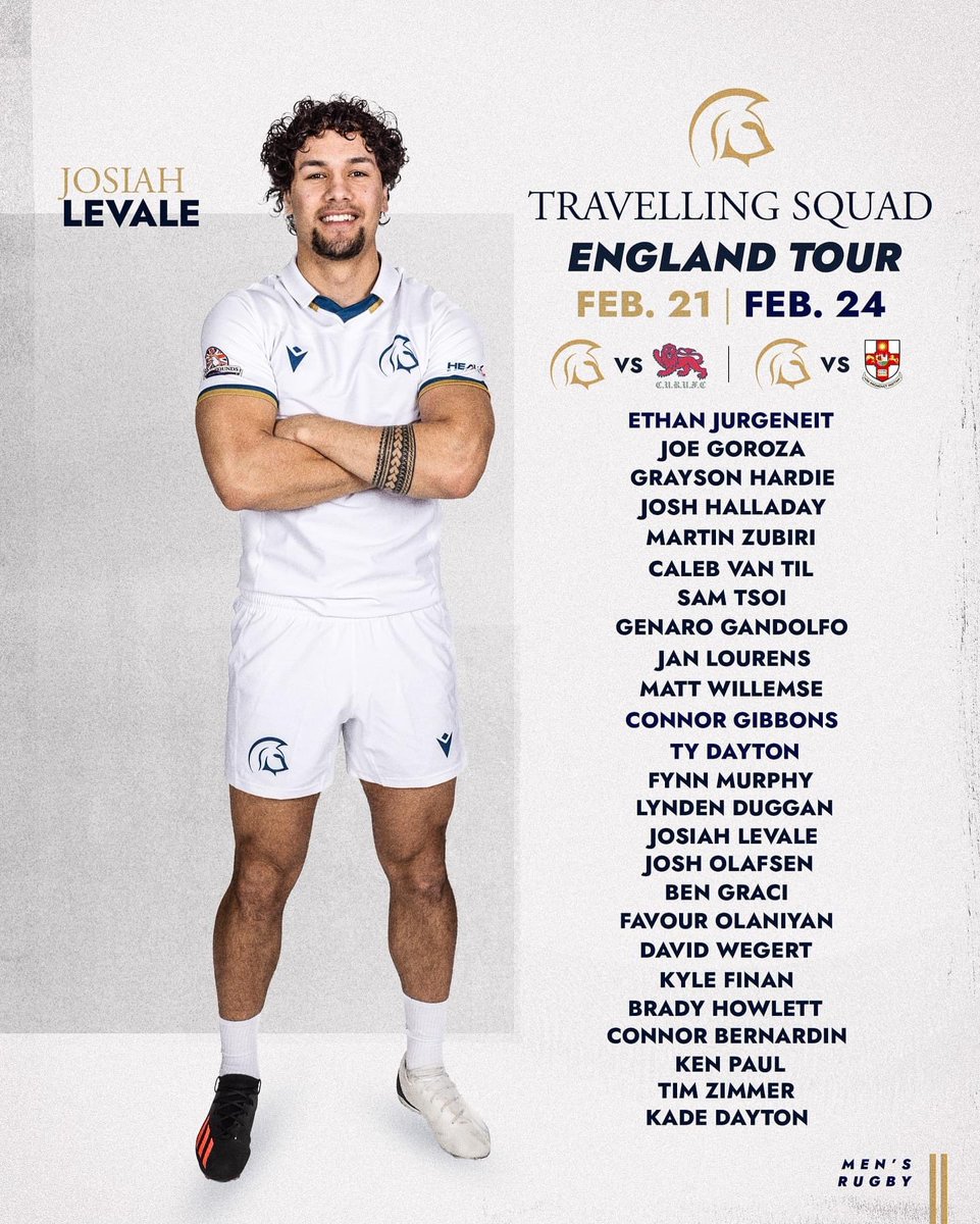 TWURugby's tweet photo. The squad is set and we’re packing our bags for England! 

February 21 
🆚 Cambridge University 
⏰ 7:30pm (GMT) / 11:30am (PST)
📍Grange Road 

February 24 
🆚 University of Bristol
⏰ 2pm (GMT) / 6am (PST)
📍Coombe Dingle Sports Complex https://t.co/UhWGrtUdpU