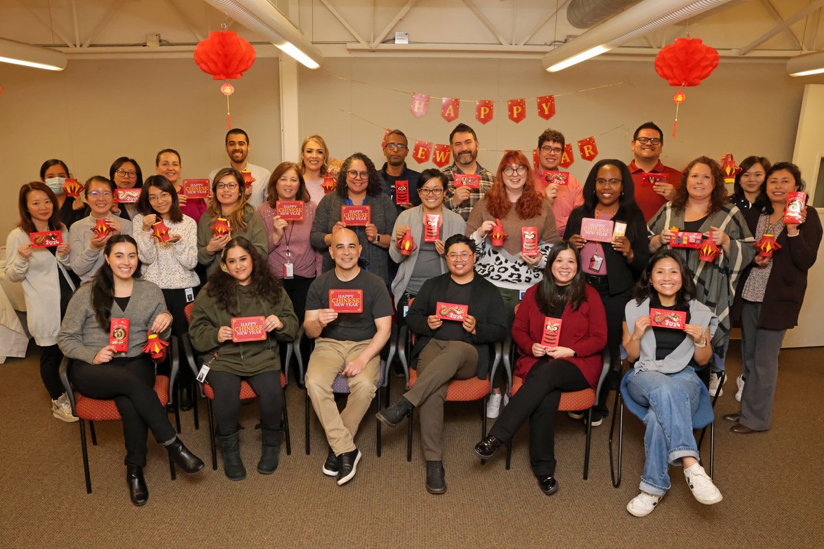 As we welcome the #YearOfTheDragon, @sanmateoco HSA staff gathered to make paper lanterns and red envelopes, symbols of luck and prosperity. #LunarNewYear2024