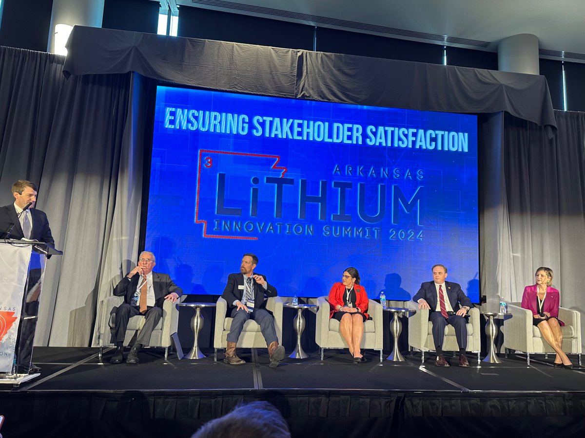 Our president and CEO, Randy Zook, joined several other regional leaders at the @ARLithiumSummit to speak about the benefits, opportunities, & challenges facing the communities in Arkansas that are being most heavily impacted by stakeholders' investment in lithium.