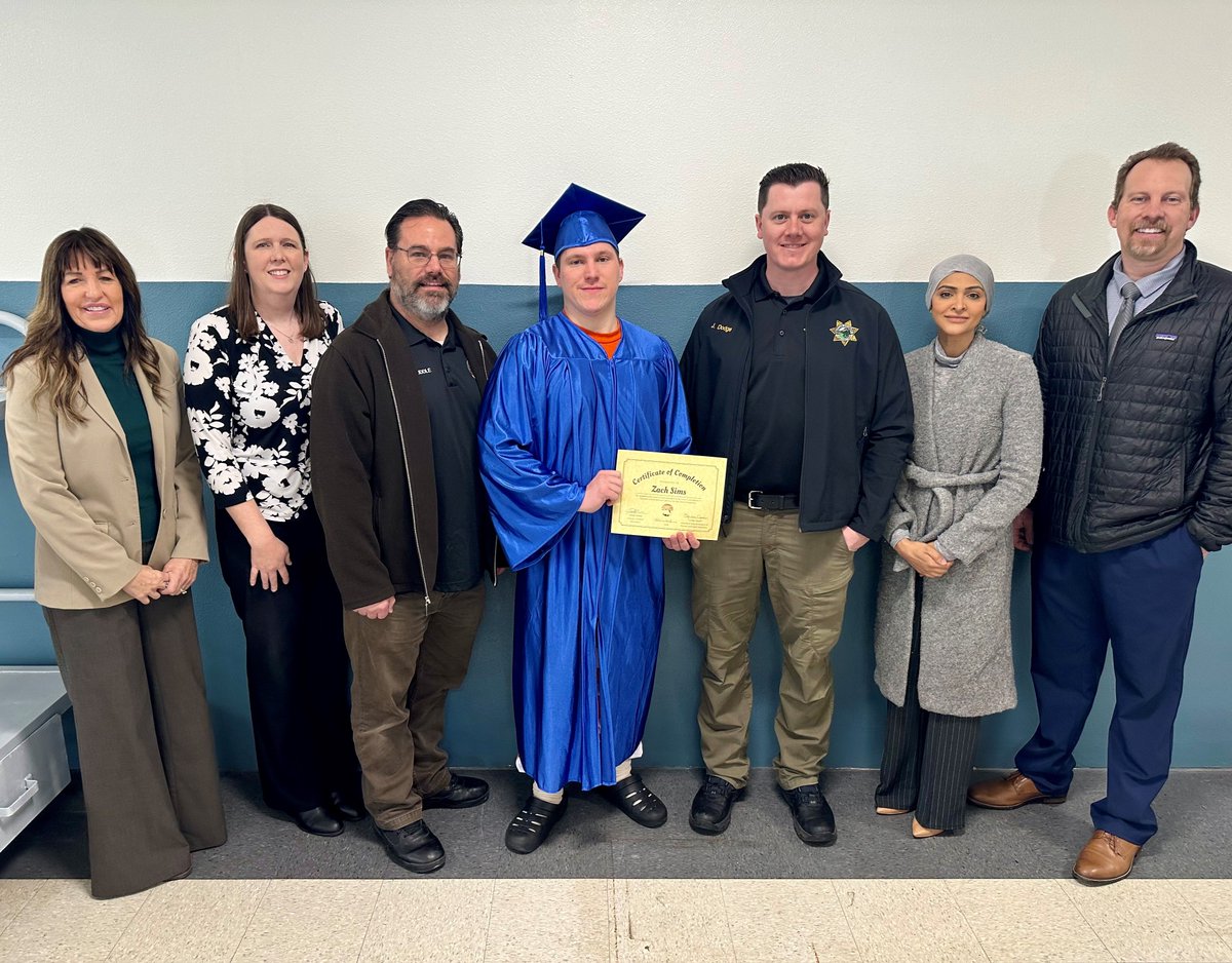 scsos_'s tweet photo. Congrats to Zach Sims for completing all of his courses to earn his high school diploma through Sutter County Adult Education’s Jail and Probation program. He will be participating in the upcoming Adult Ed graduation in May where he will receive his official high school diploma. https://t.co/Gam7VDbFBQ