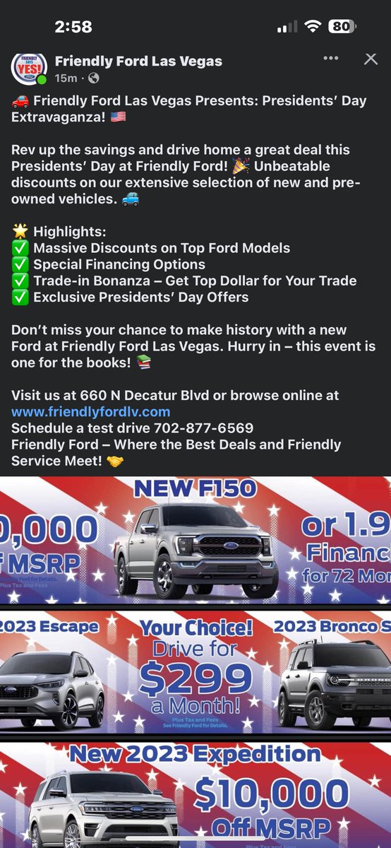 Friendly Ford LV (@friendlyfordlv) on Twitter photo 