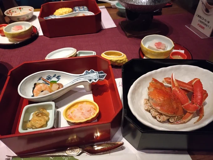 すてきなごはんにもおなかがだめでくやしかったです( ˘ω˘)オイシイノニ 