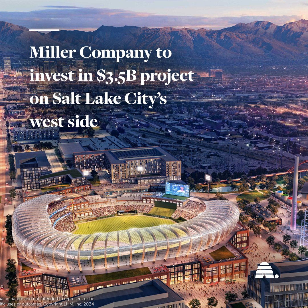 Last week, @theLHMcompany and the Miller family unveiled renderings and videos for what they say will be a transformational investment and catalytic project for the city. Read more: bit.ly/3I2Xg08 ✏️: @dennisromboy, Deseret News 📸: Larry H. Miller Company