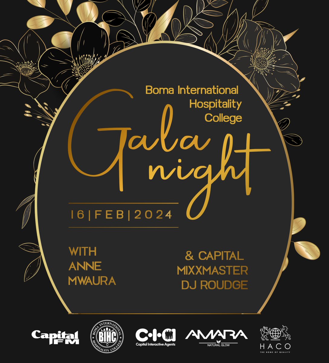 Tonight we are taking over @bomacollege’s Gala Night for a night of entertainment, dinner and fun. Capital Mixxmaster DJ Roudge and Anne Mwaura will be the ring masters of the evening. #CampusTakeover