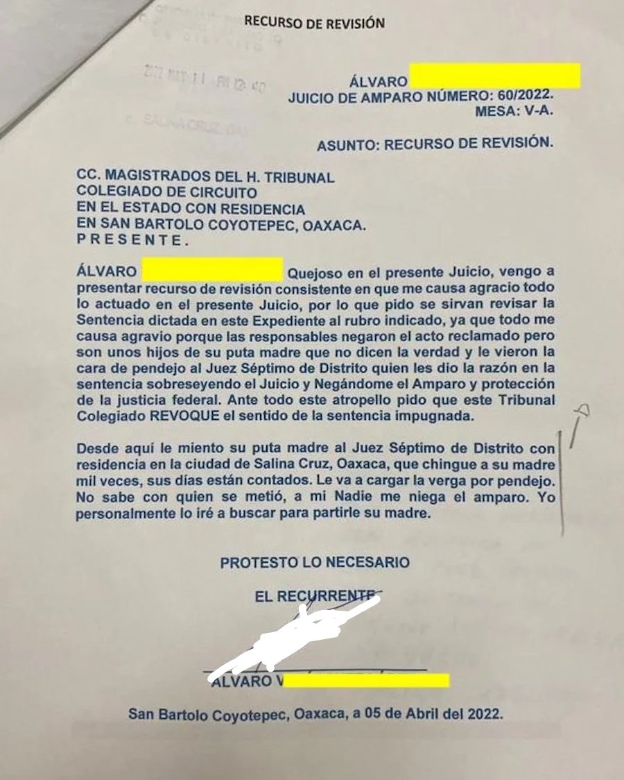 Cómo olvidar cuando el quejoso le mentó la madre al juez. 👨🏻‍⚖️

Díganme en los comentarios si quieren saber lo que contestó Su Señoría.
