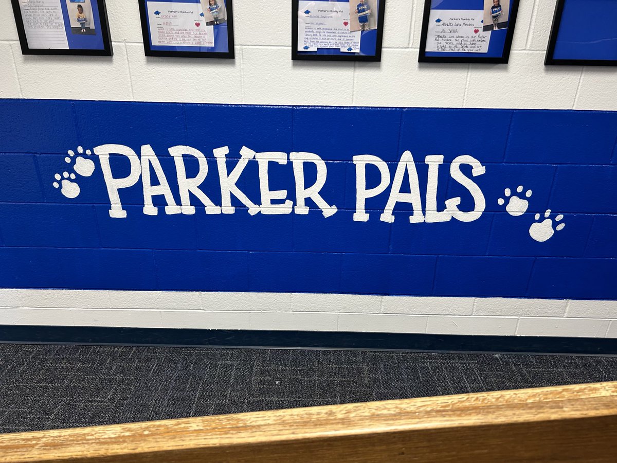 Beautiful new Parker Pal sign painted by Ms. Gallagher, our school nurse!  #osd135 ⁦@ParkPanthers_AP⁩