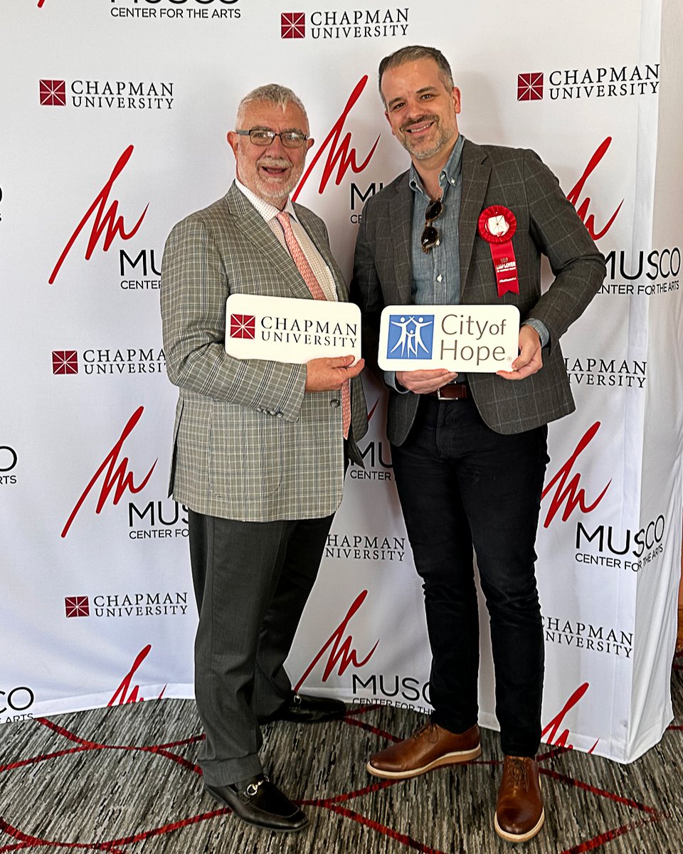 cityofhopeoc's tweet image. Thank you to @ChapmanU and President Daniele Struppe for recognizing us as a Top Employer.

We’re proud to employ so many Panthers at City of Hope Orange County. They’re contributing their many talents to helping us end cancer. 

#HopeFirst