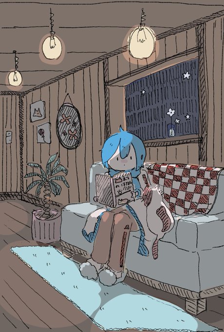 「indoors reading」 illustration images(Latest)