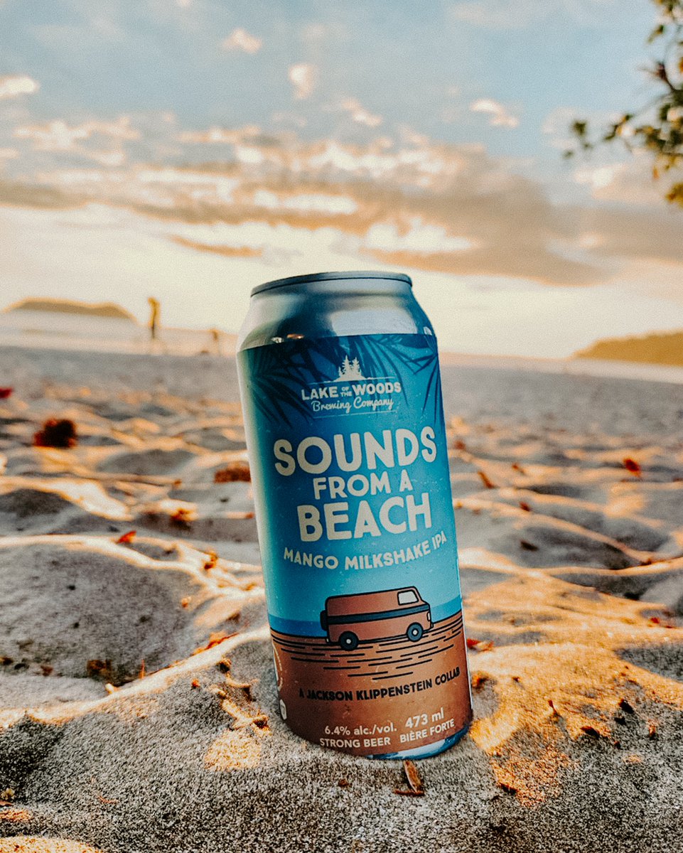'Sounds from a Beach Mango Milkshake IPA' - A Jackson Klippenstein Collab. Silky smooth with flavours of mango and tropical fruits with a subtle hop finish. 🌴🥭 Now available on tap and in cans at our Ontario and Manitoba taprooms! ABV 6.4% | IBU 15 | SRM 17
