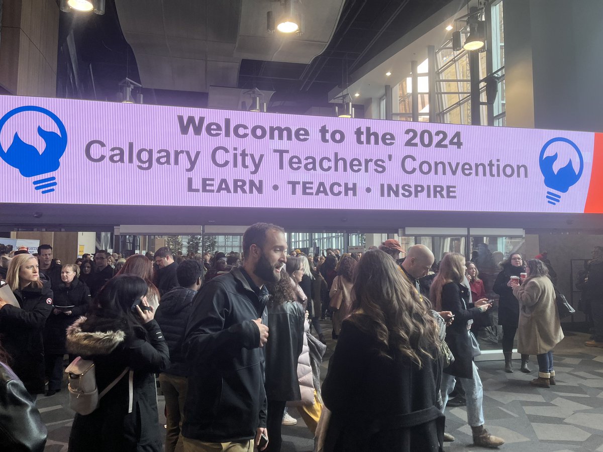michbech1976's tweet photo. Blown away by the response to my #AI in education talk @CCTCA Calgary Teacher Convention! 🌟 Teachers are calling for it to go on tour to Alberta schools as PD. I'm all in! 🚀 Let's empower our educators and students together. #AIEducation #AlbertaSchools #PDReady https://t.co/UPEGtZCOS3